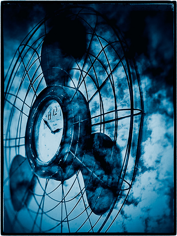 Ralph Rinke • North Vancouver, Canada • 
Fan in the Clouds •
Cyanotype