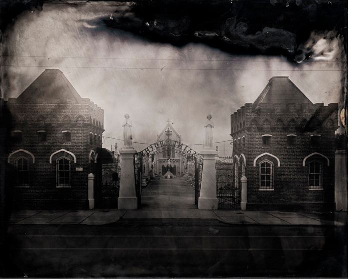 Euphus Ruth •
St. Roch Cemetery Entrance • Honorable Mention • 
Ambrotype : Wet Plate Collodion •
$1300
