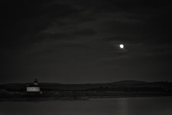Sam Blair • Moonrise Over The Bandon Lighthous