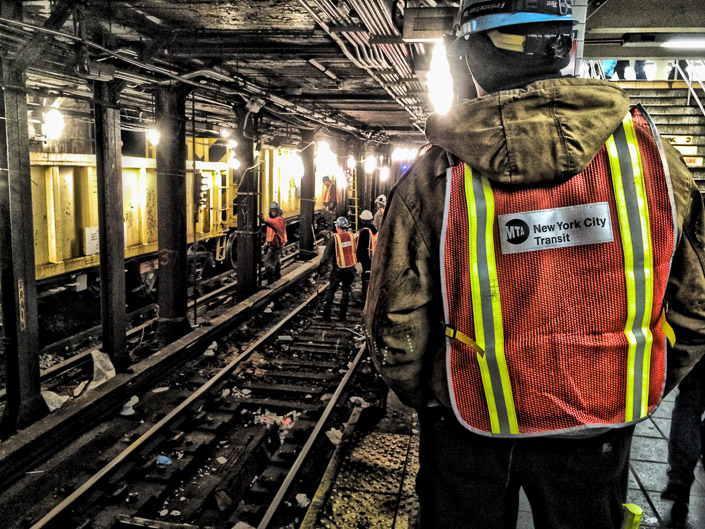 Robin Glasser • New York, N.Y • 
Subway Repairs
