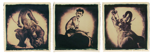 Claude Peschel Dutombe • 
Mahouts Triptych • 
Pigment Ink Print • 
$420
