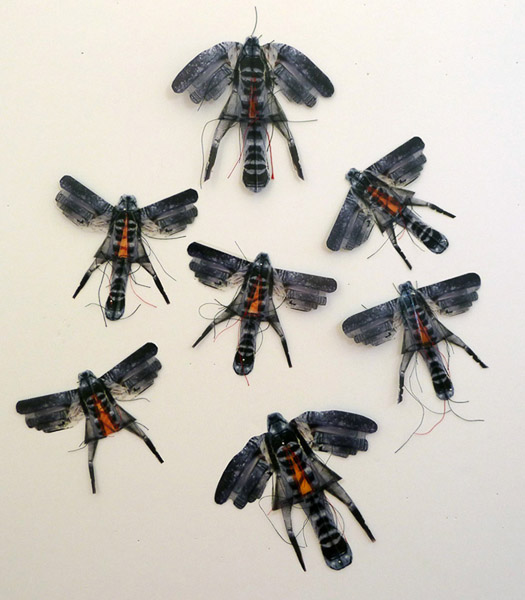 Gwen Samuels • 
Ancient Warriors • 
Ink on Transparency, stitched • 
$600
