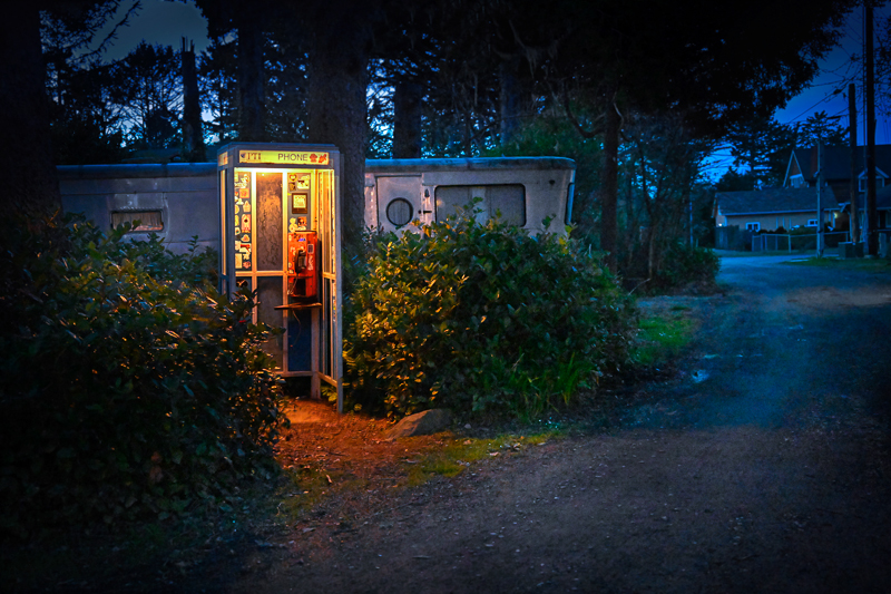 phone booth at the park