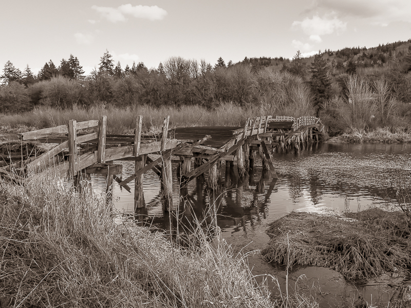 Inglis Road Bridge on Beaver Slough - Clatskanie