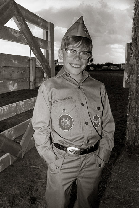 Boy Scout at the San Juan County Rodeo