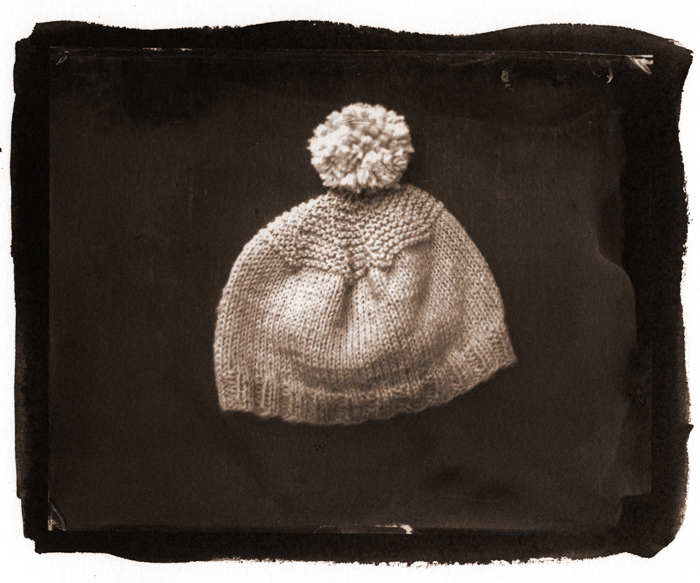 20. The birth cap she knitted for her adopted newborn son